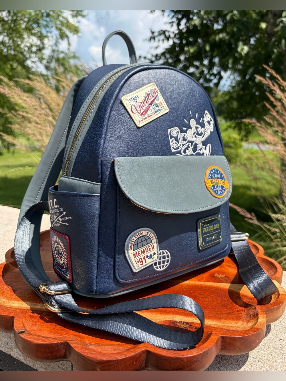 Loungefly Disney Vacation Club DVC 30th Anniversary Backpack EUC - Picture 4 of 16